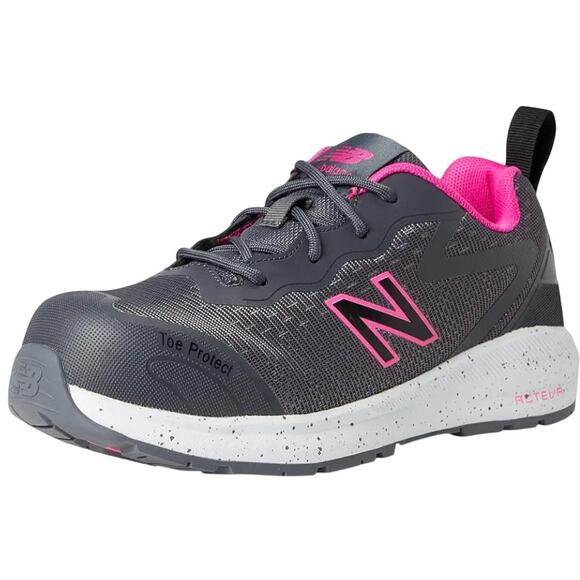 New Balance Womens Logic Comp Toe EH PR SR Work Shoe US 6.5 M EU 37.5 Grey NIB - Picture 1 of 12